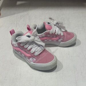 Vans Kids Pink and White Sneakers